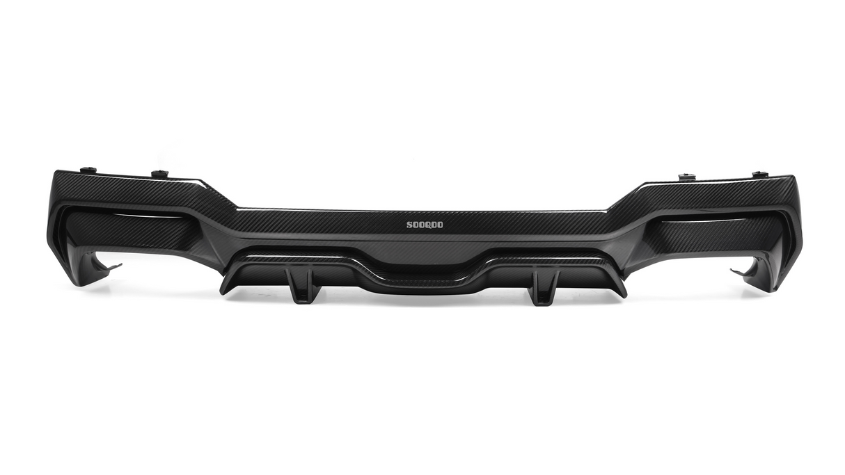 4 Series - G22: Dry Carbon Fibre SOOQOO Style Rear Bumper Diffuser 20-24