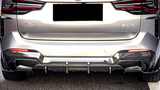 iX3 - G08 Facelift: Dry Carbon Fibre SOOQOO Style Rear Bumper Diffuser 20+