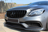 C63 - W205/C205 Pre-Facelift: Gloss Black Panamericana GT Grill 15-18