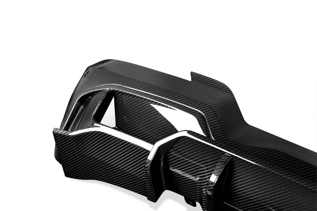 iX3 - G08 Facelift: Dry Carbon Fibre SOOQOO Style Rear Bumper Diffuser 20+