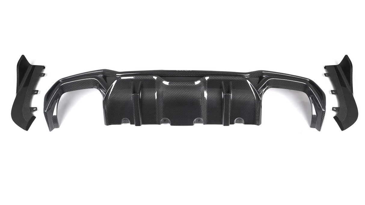 4 Series - G22: Dry Carbon Fibre SOOQOO Style Rear Bumper Diffuser 20-24