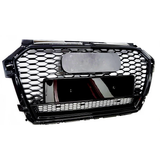 A1 - Facelift: Gloss Black RS Honeycomb Quattro Front Grill 15-18