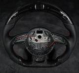 A5 - B9: Carbon Fibre Steering Wheel LED F1 Race Display 16-20