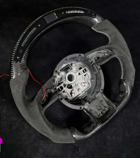 A5 - B9: Carbon Fibre Steering Wheel LED F1 Race Display 16-20