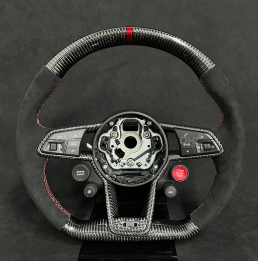 TT - MK3: Carbon Fibre Steering Wheel with LED Race Display