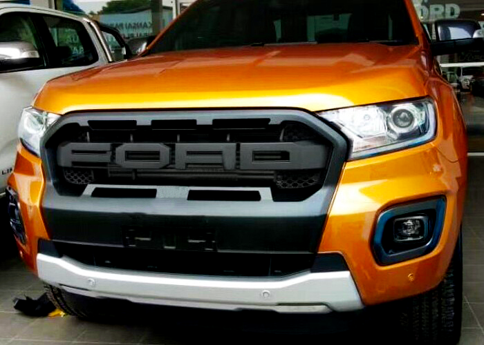 Ford Ranger - T8 Wildtrak: Matt Black Raptor Style Front Grill 19-22