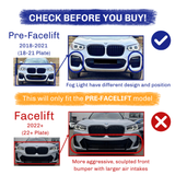 X4 - G02 Pre-Facelift: Gloss Black Grill Double Slat 18-21