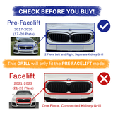 5 Series - G30/G31 Pre-Facelift: Gloss Black Diamond Style Grill 17-20