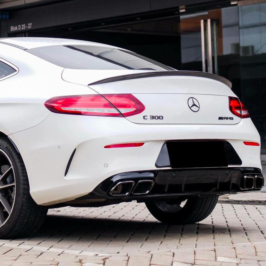 C Class - C205 Coupe: Carbon Fibre AMG Style Spoiler 14-20