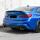 3 Series - G20 Pre-Facelift: Gloss Black Dual Exhaust Rear Diffuser 19-22