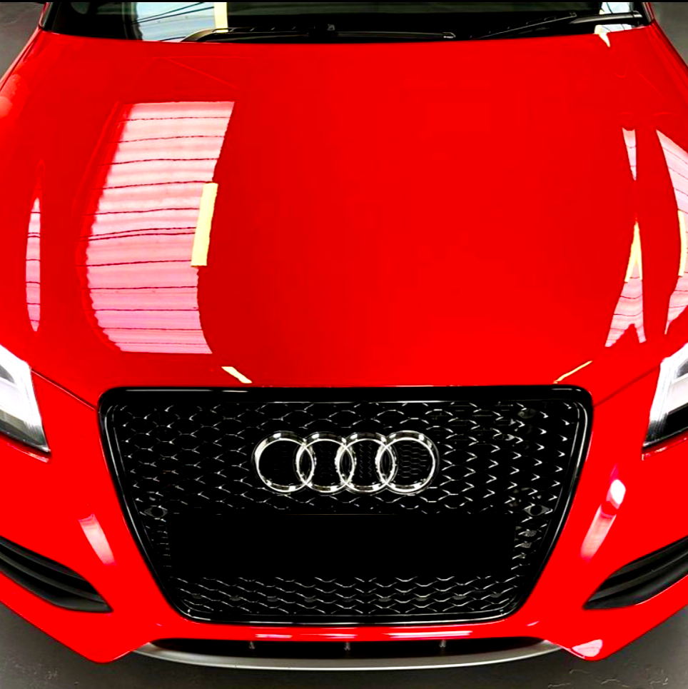 A3 - 8P: Gloss Black RS Honeycomb Style Grill 08-12