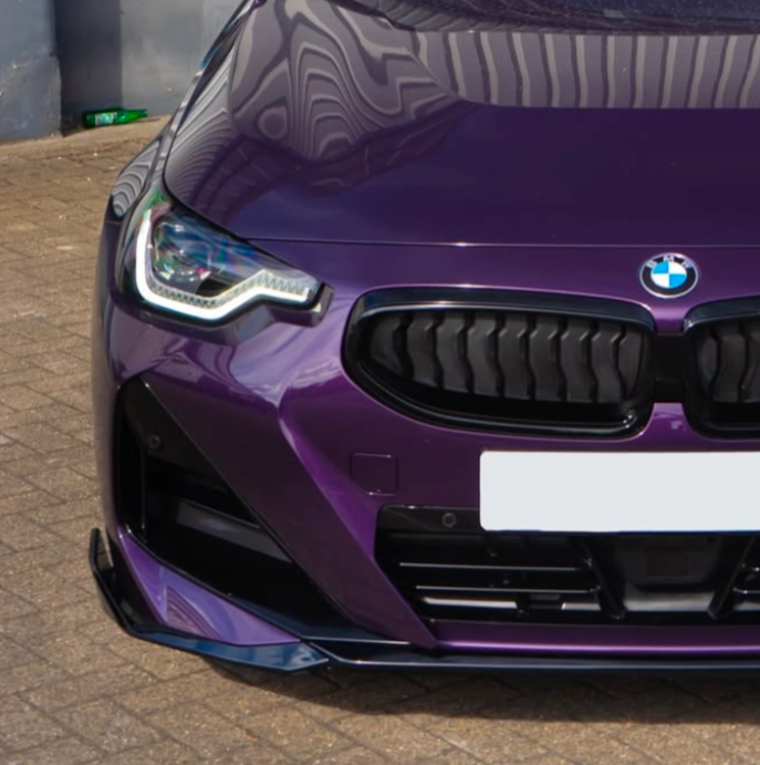 2 Series - G42: Gloss Black Performance Style Front Splitter 22+