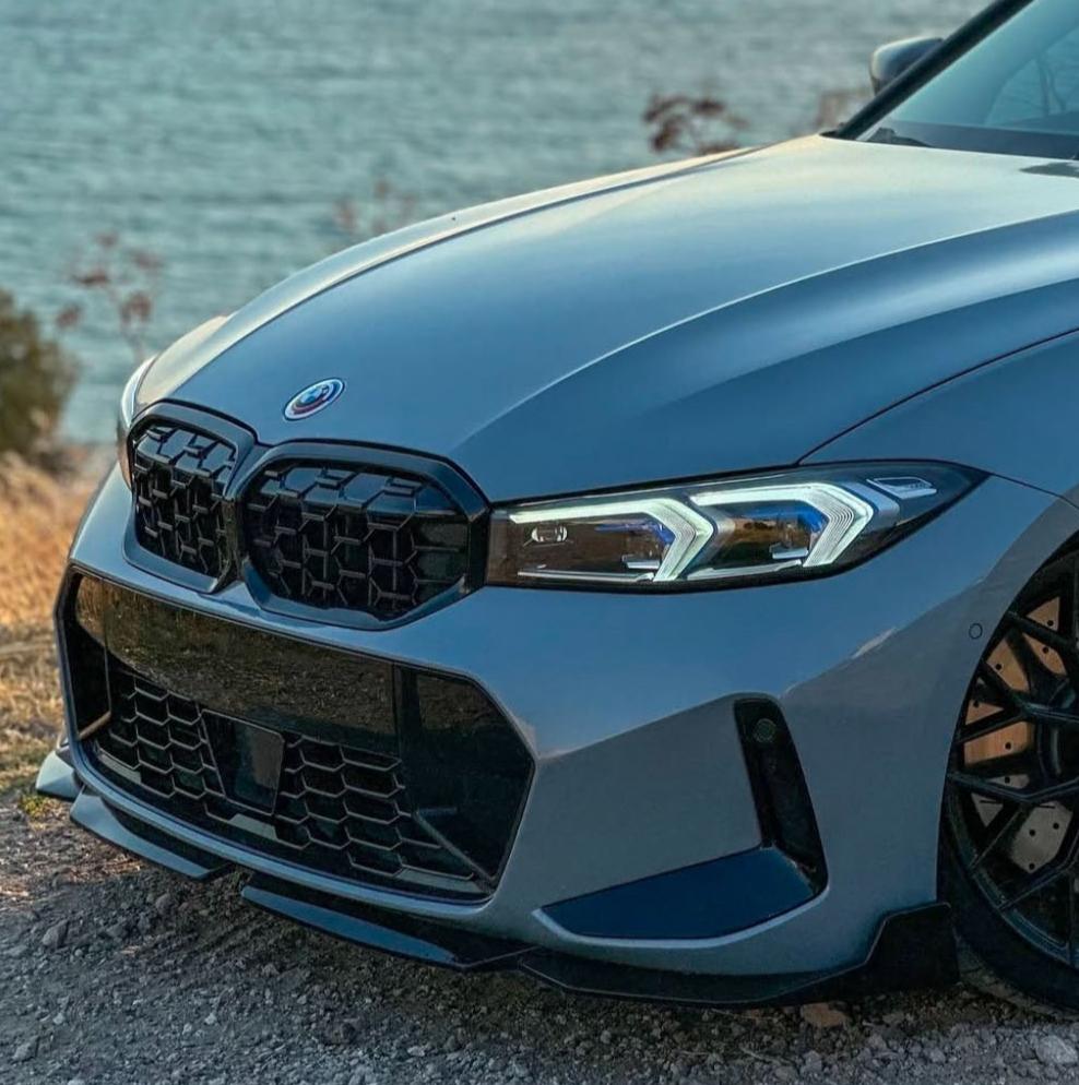 3 Series - G20 Facelift: Gloss Black PSM Style Front Splitter 23+