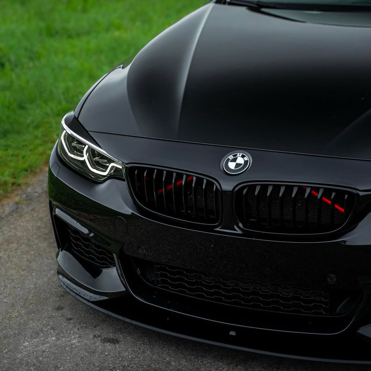 4 Series - F32/F33/F36: Gloss Black M Performance Splitter 14-20