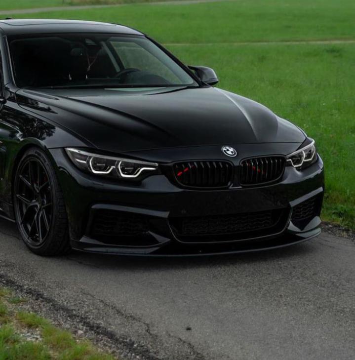 4 Series - F32/F33/F36: Gloss Black M Performance Splitter 14-20