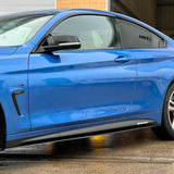 4 Series - F32/F33: Gloss Black Performance Style Side Skirts 14-20