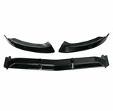 C Class - W205/C205 Facelift: Gloss Black AMG Style Front Splitter 19-21