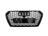 A6 - C8: Gloss Black RS Honeycomb Style Grill 18-22