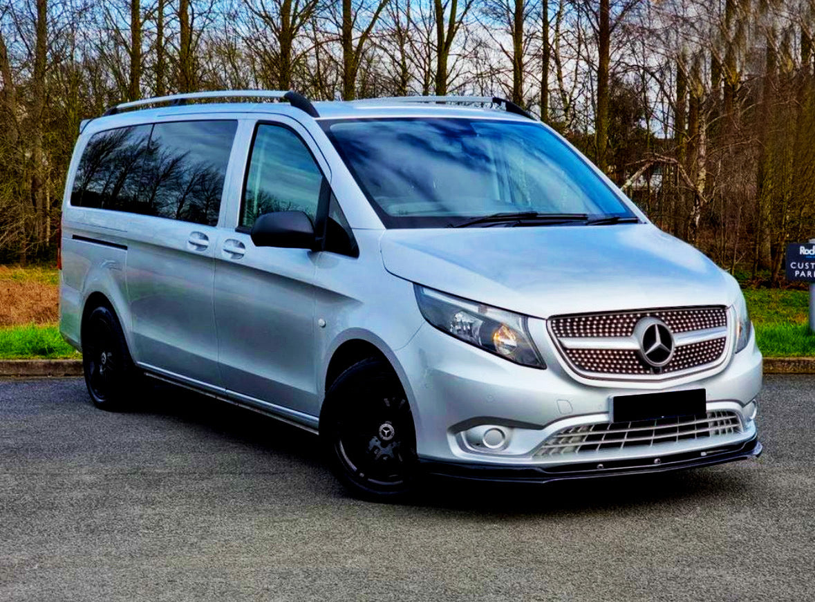 Vito - W447: Gloss Black Diamond Silver Grill 15-19