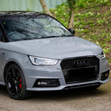 A1 - Facelift: Gloss Black RS Honeycomb Quattro Front Grill 15-18