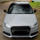 A1 - Facelift: Gloss Black RS Honeycomb Quattro Front Grill 15-18