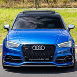 A3 - 8V Pre-Facelift: Gloss Black RS Honeycomb Quattro Grill 13-16