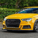 A3 - 8V Facelift: Gloss Black RS Honeycomb with Quattro Grill 16-19