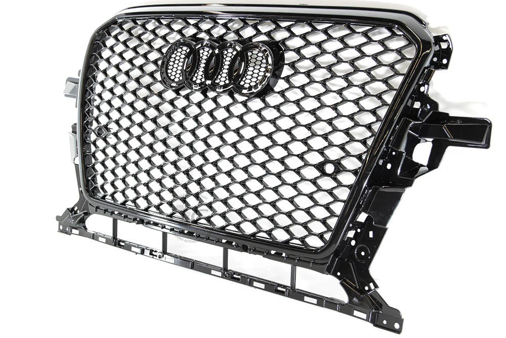 Q5 - 8R Facelift: Gloss Black RS Honeycomb Grill 13-17