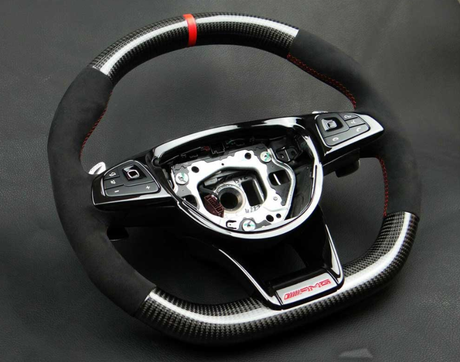 C Class - W205: Carbon Fibre Steering Wheel 14-18