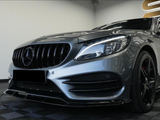 C Class - W205 Pre-Facelift: Gloss Black Edition 1 Style Splitter 15-18