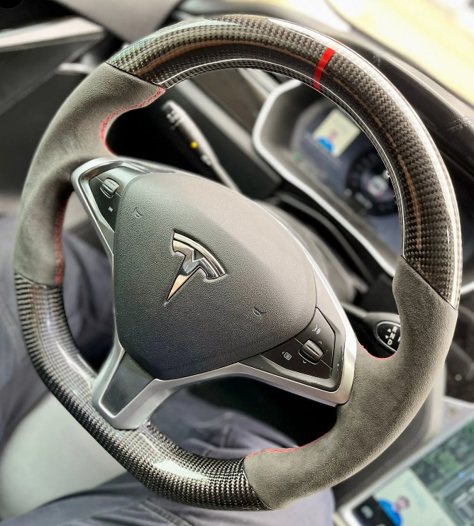 Model 3: Alcantara Carbon Fibre Steering Wheel 17+