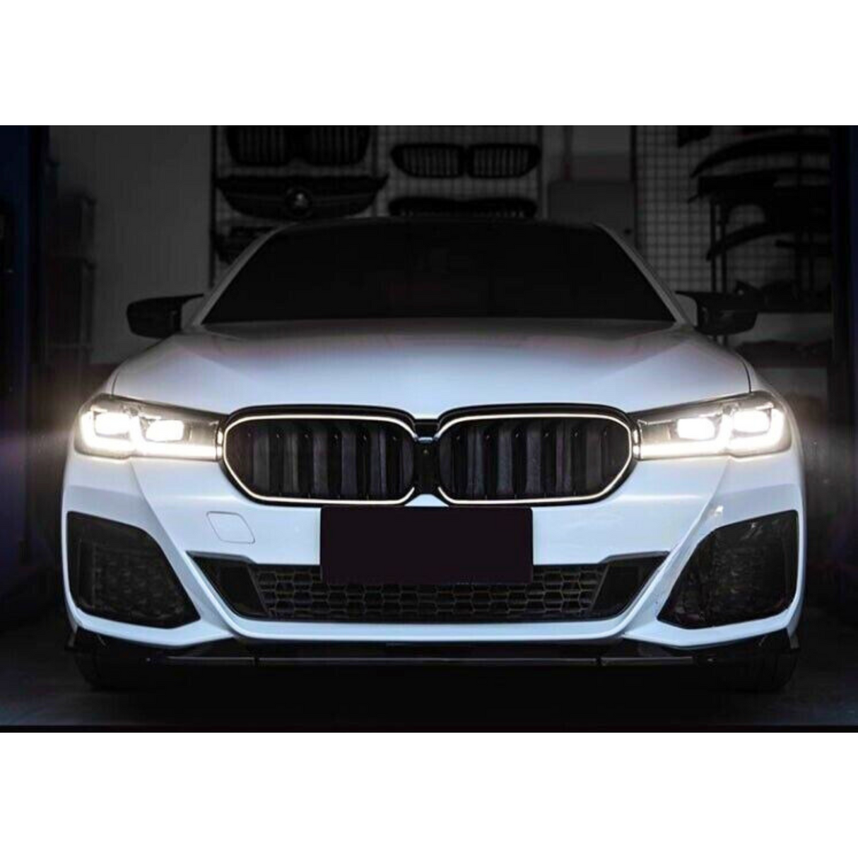 5 Series - G30 Facelift: Gloss Black Double Slat Style LED Grill 20-23