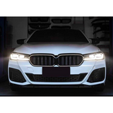 5 Series - G30 Facelift: Gloss Black Double Slat Style LED Grill 20-23