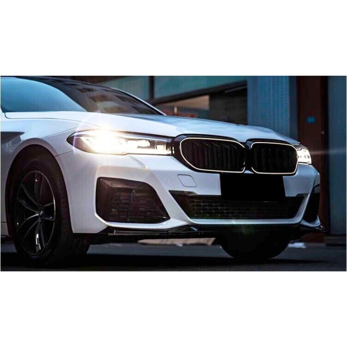 5 Series - G30 Facelift: Gloss Black Double Slat Style LED Grill 20-23