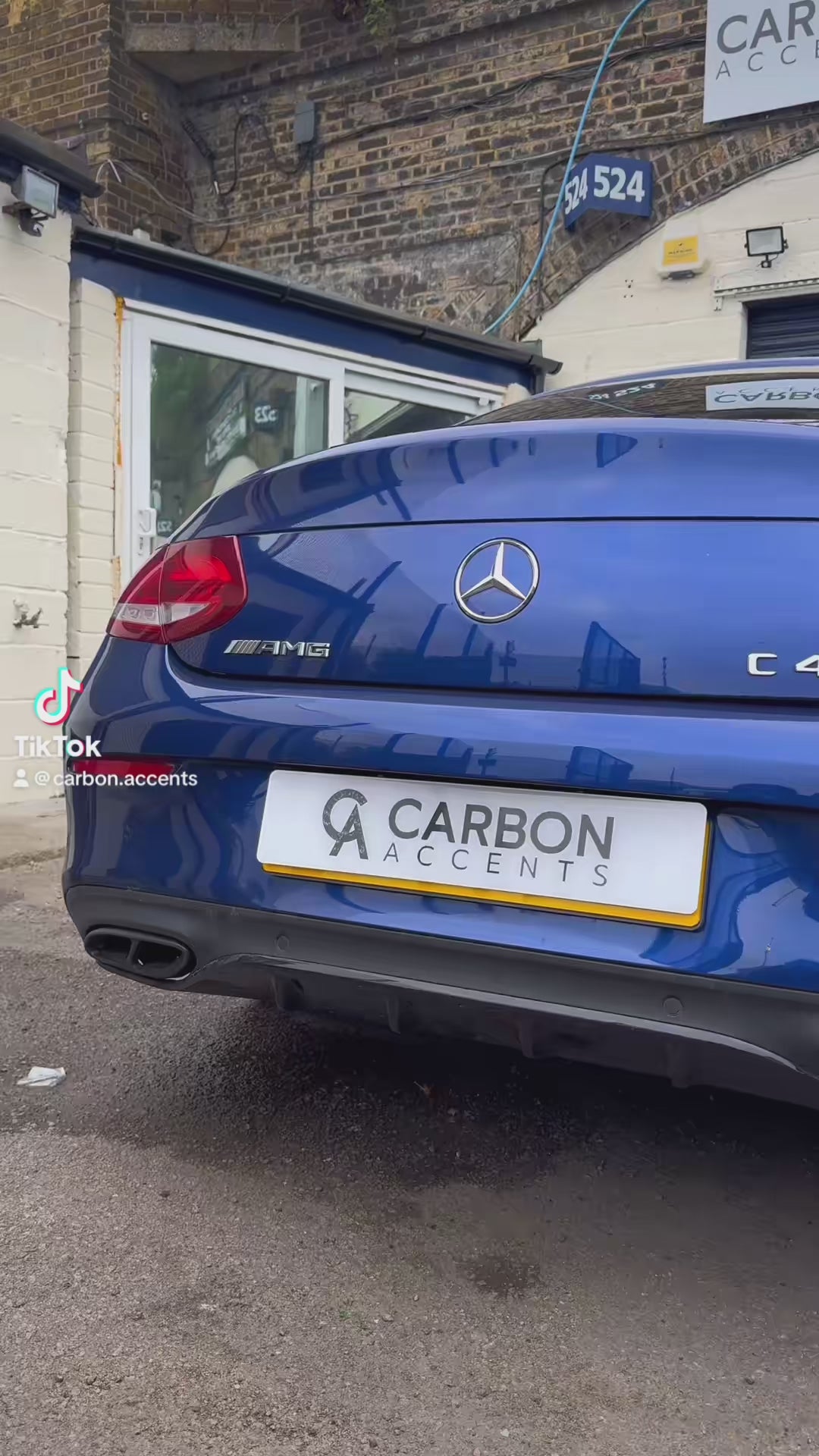 C Class - C205 Coupe: Gloss Black Rear Diffuser 14-18