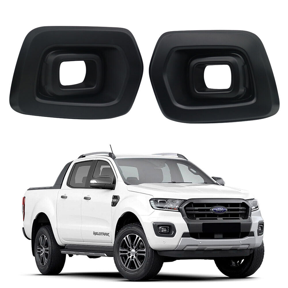 Ford Ranger - T6/T7/T8: Matte Black Fog Light Covers 12-23