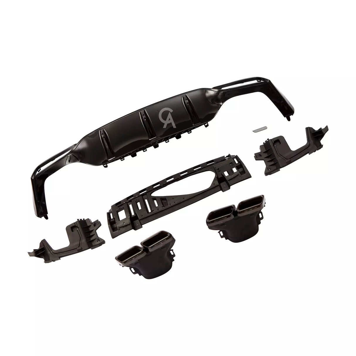 E Class - W213 Saloon: Black Rear Diffuser 16-20