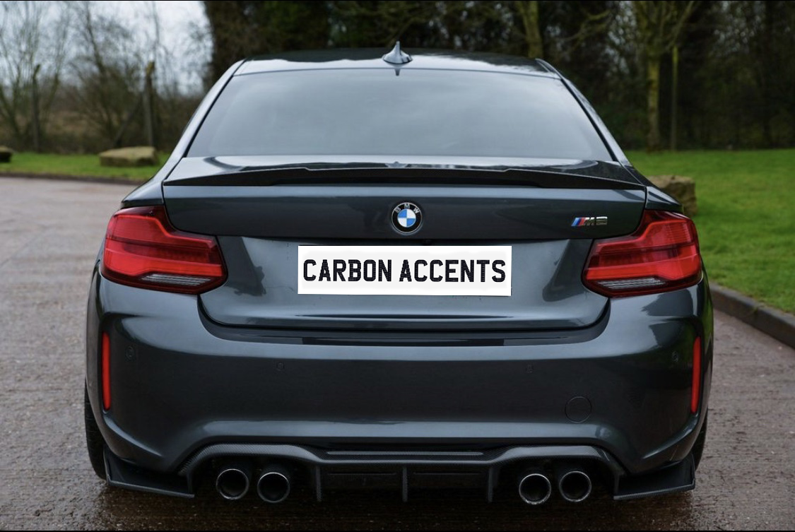 2 Series - F22/F87: Carbon Fibre M4 Style Spoiler - Carbon Accents