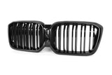 X4 - G02 Facelift: Gloss Black Double Slat Grills 22+