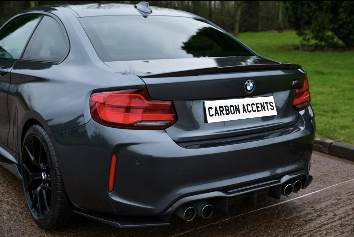 2 Series - F22/F87: Carbon Fibre M4 Style Spoiler - Carbon Accents