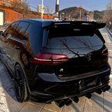 Golf - MK7 R: Gloss Black 3 Fin Style Rear Diffuser 13-16