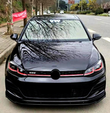 Golf - MK7.5 GTI/GTD/R: Gloss Black Front Splitter 17-20