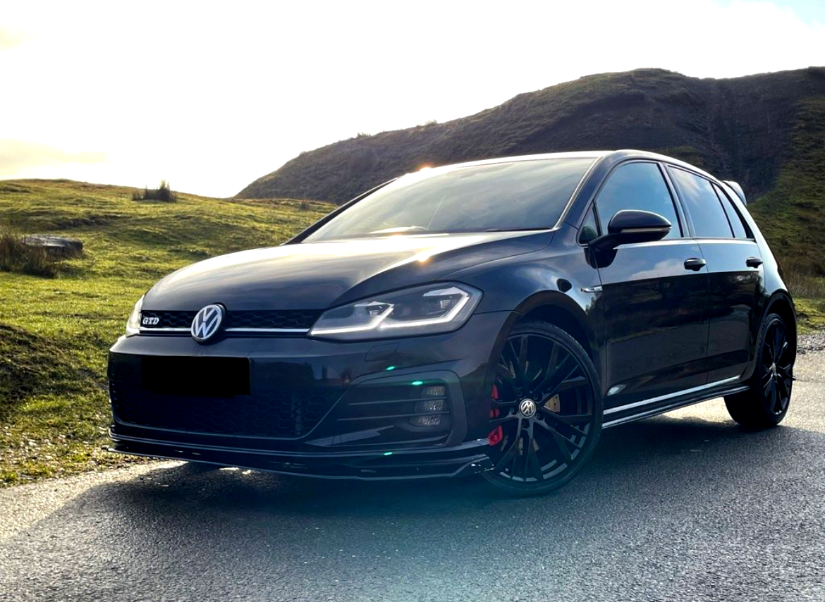 Golf - MK7.5 GTI/GTD/R: Gloss Black Front Splitter 17-20