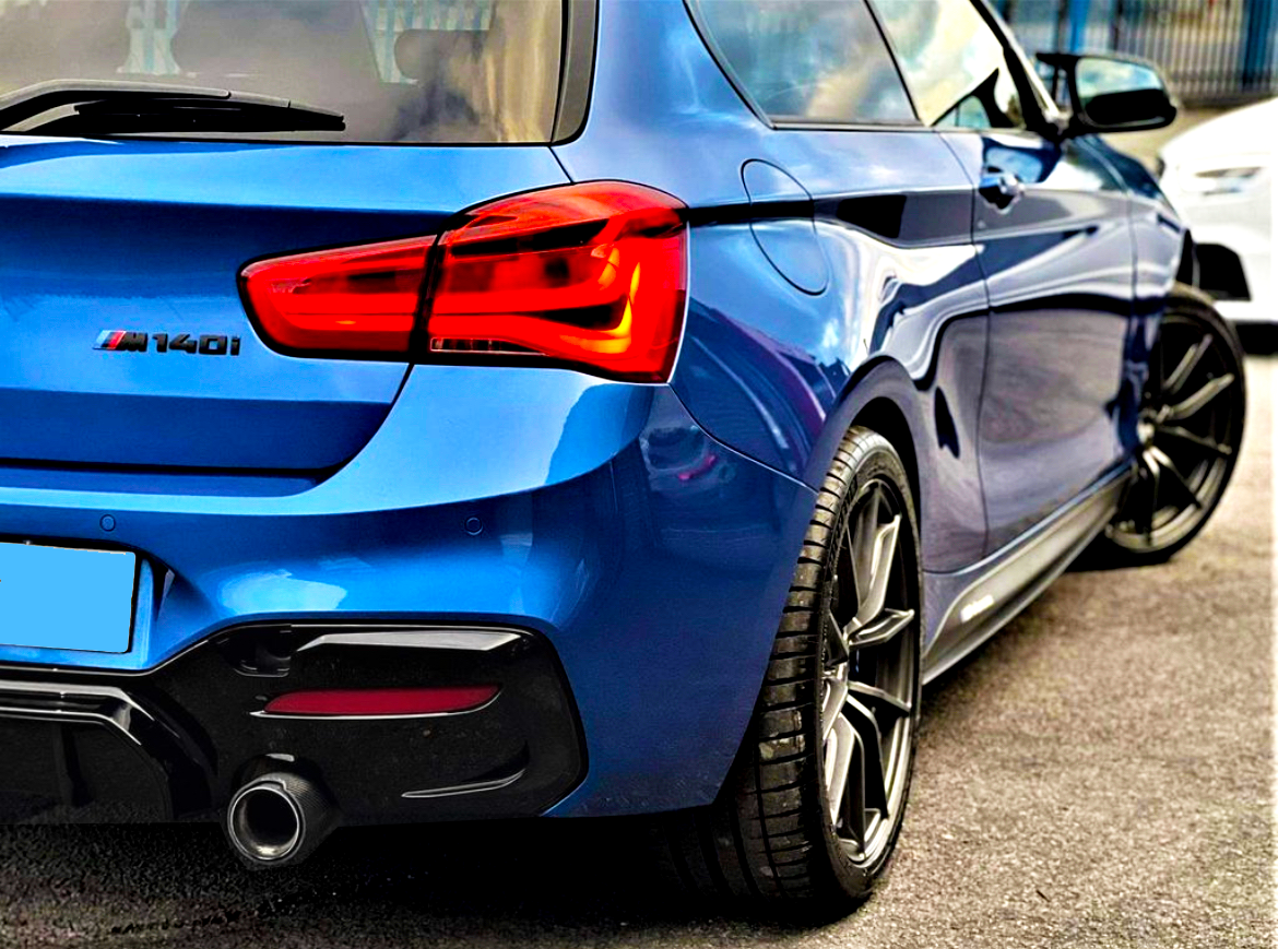 1 Series - F20/F21 Facelift LCI: Gloss Black Dual Exhaust Diffuser 15-19