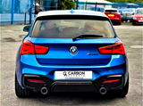 1 Series - F20/F21 Facelift LCI: Gloss Black Dual Exhaust Diffuser 15-19