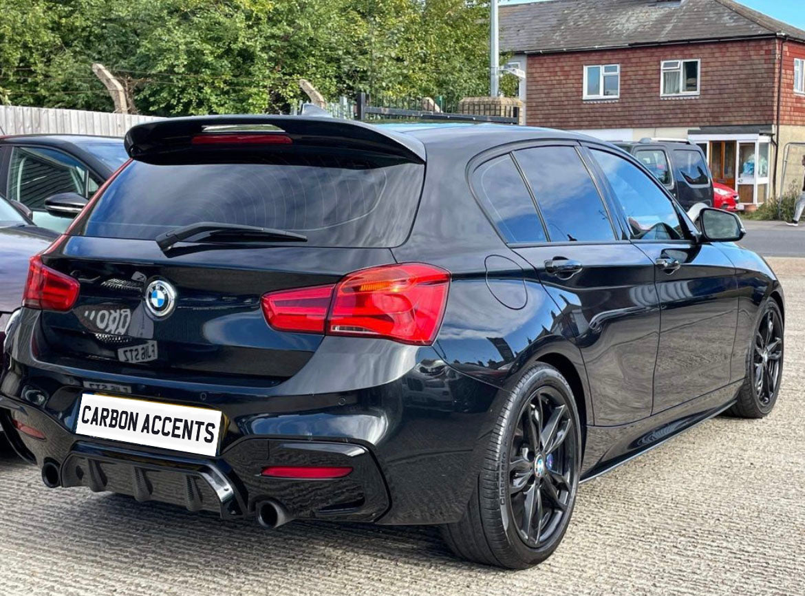 1 Series - F20/F21 Facelift LCI: Gloss Black Dual Exhaust Diffuser 15-19